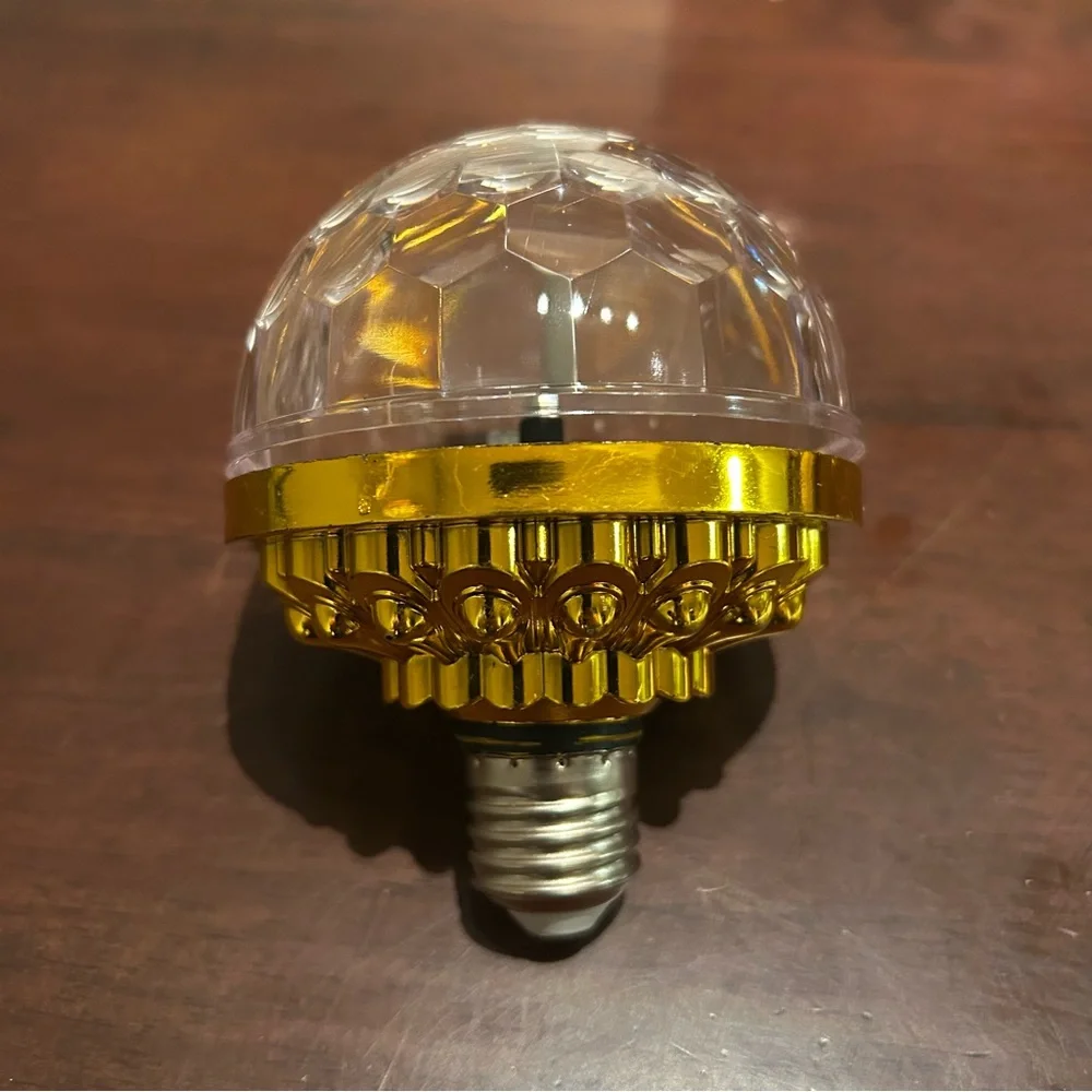 Colorful LED Disco Light Bulbs with Adapters